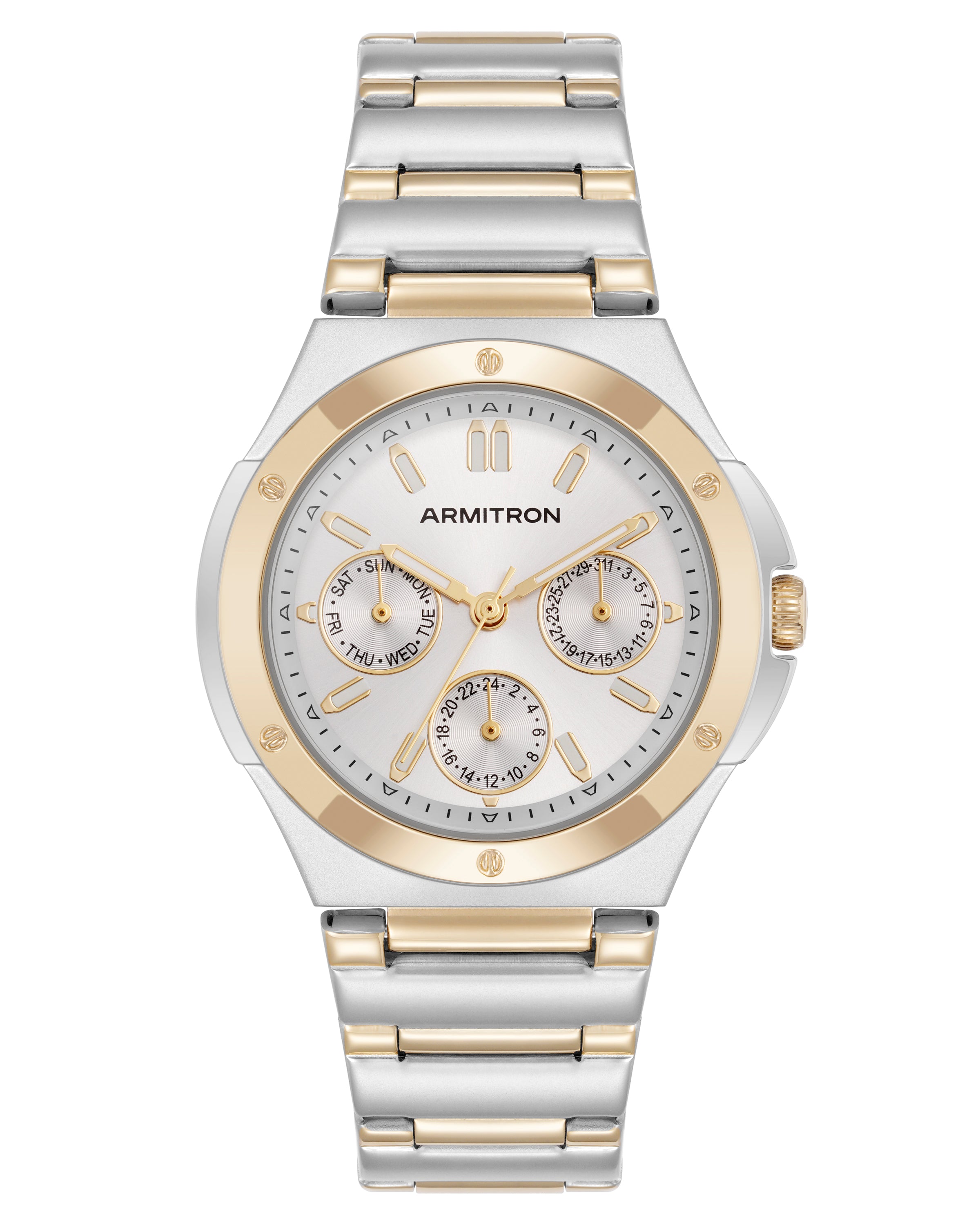 Parker™ | 38mm, Silver/Gold-Men-Armitron