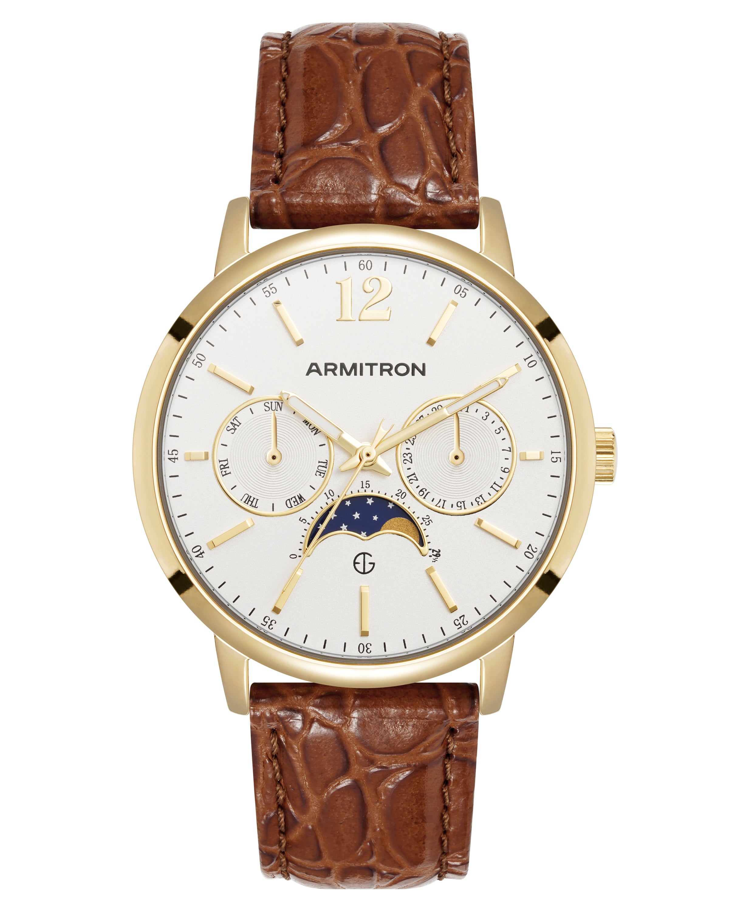 Eugen™ | 42mm, Brown Leather-Men-Armitron