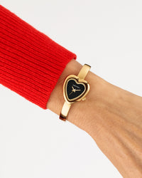 Thumbnail for Heart Bangle™ | 24.9mm, Gold/Black-Women-Armitron