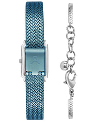 Thumbnail for Athena Watch & Bracelet Set™ | 18mm, Blue Sunray, Silver-Women-Armitron