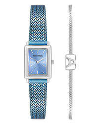 Thumbnail for Athena Watch & Bracelet Set™ | 18mm, Blue Sunray, Silver-Women-Armitron