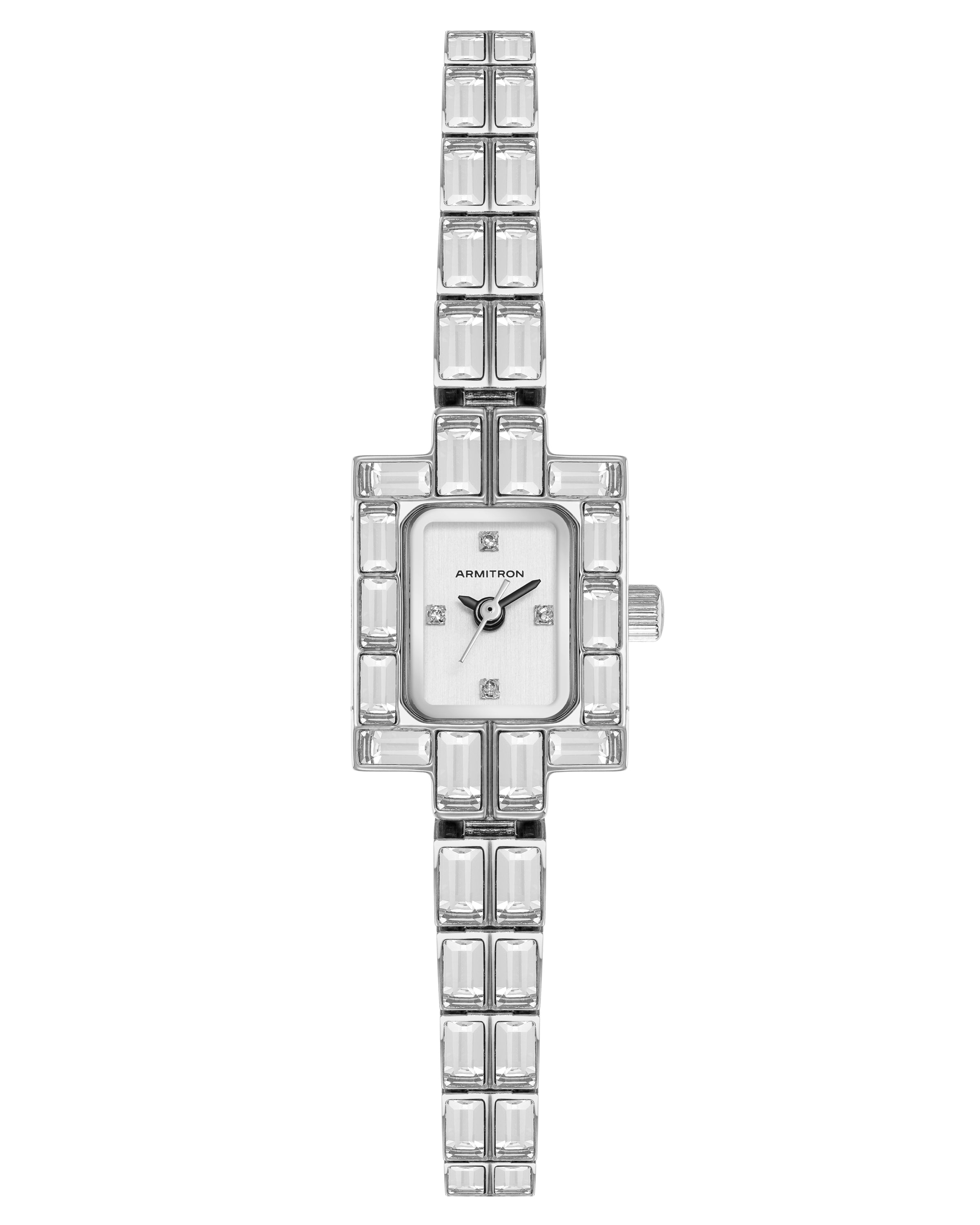 Ava™ | 18.4mm, Silver/Crystals-Women-Armitron