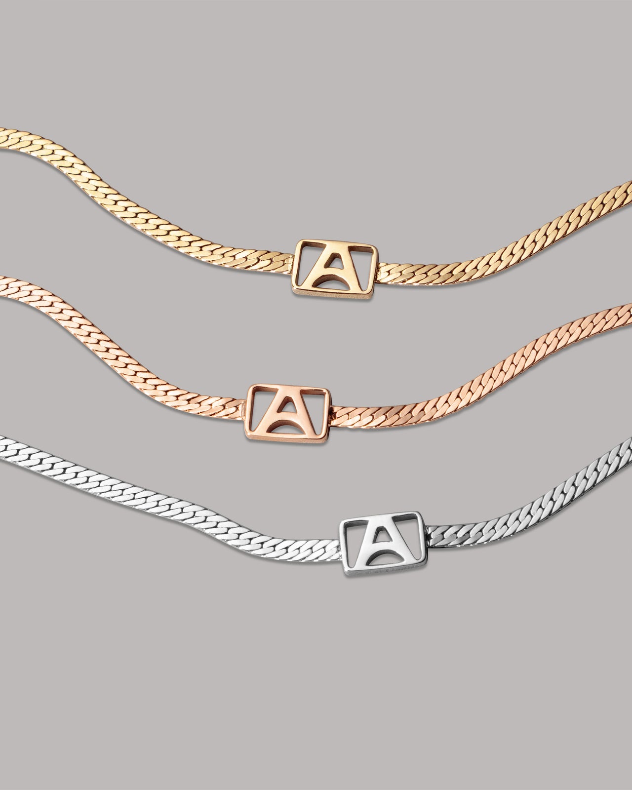 Herringbone & Logo Bracelet™ | Rose Gold-Accessories-Armitron