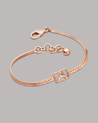 Thumbnail for Herringbone & Logo Bracelet™ | Gold-Accessories-Armitron