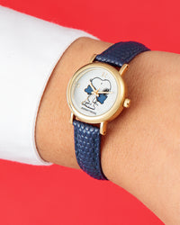 Thumbnail for Armitron x Peanuts: Dressed to the Nines | 24mm, Peanuts Navy/Gold-Women-Armitron