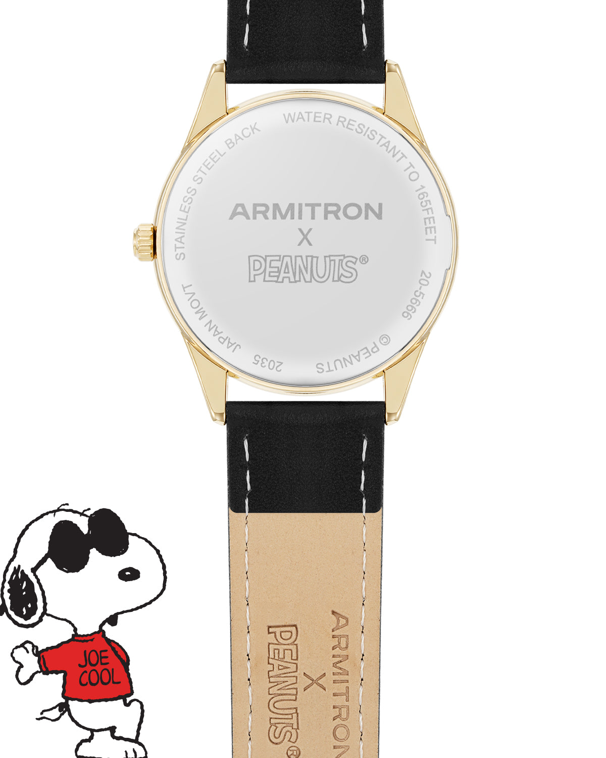 Armitron x Peanuts: Golden Cool | 36mm, Peanuts Black/Gold/Red-Men-Armitron