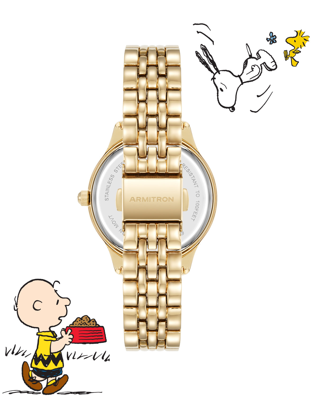 Armitron x Peanuts: Time to Celebrate | 34mm, Peanuts Gold-Women-Armitron