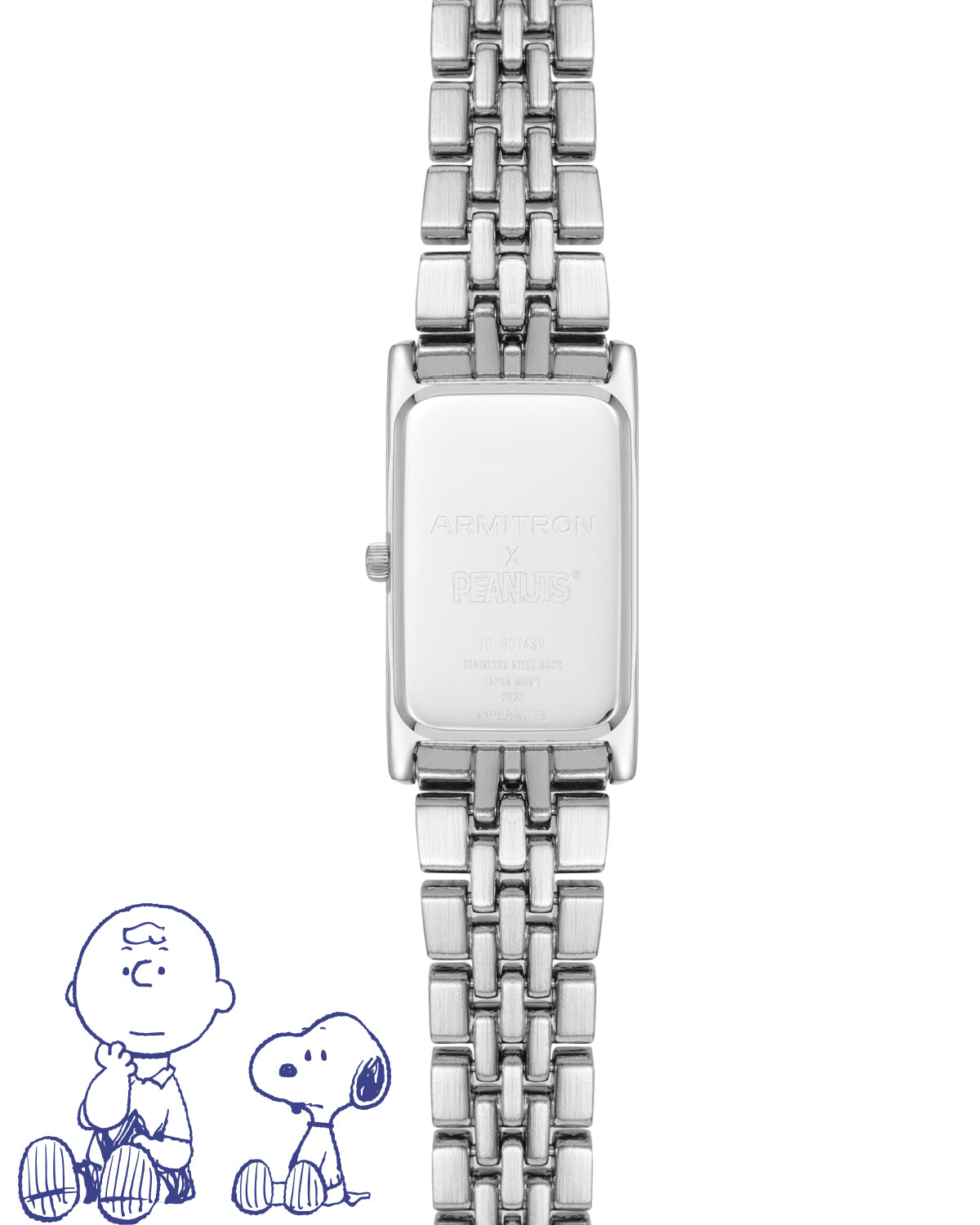 Armitron x Peanuts: Charlie’s Embrace | 20mm, Peanuts Silver-Women-Armitron