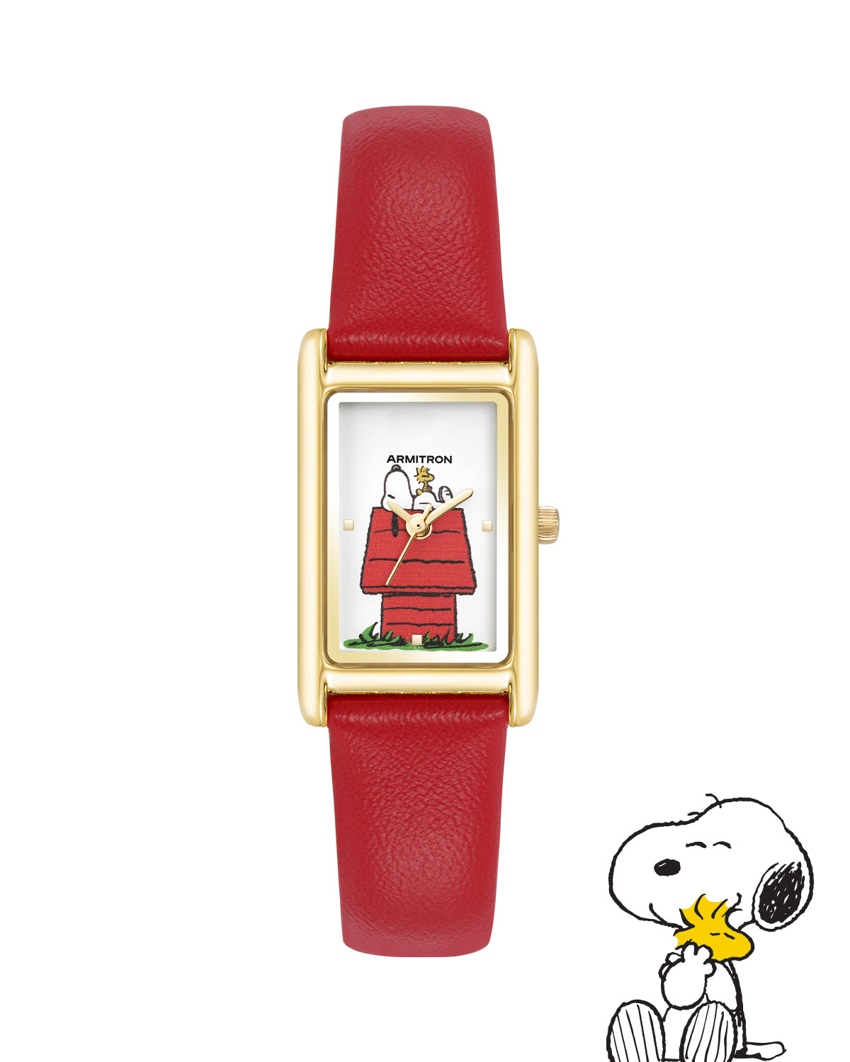 Armitron x Peanuts: The Lookout | 36mm, Peanuts Red/Gold-Men-Armitron
