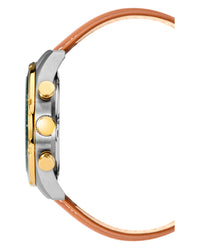 Thumbnail for Lloyd™ | 42mm, Leather/Green/Silver/Gold