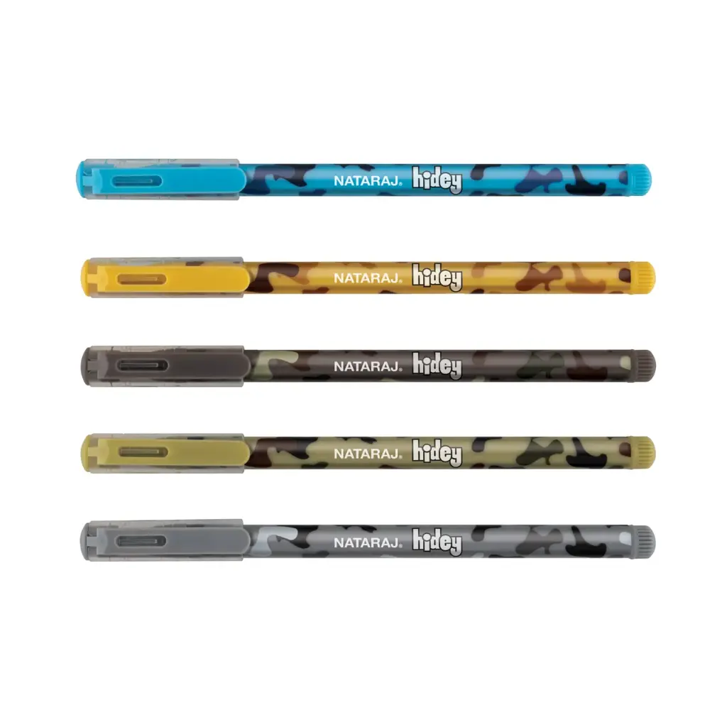 Nataraj-Hidey-Camouflage-Pen-Long-Writing-Smudge-Resistant-Fine-Tip-5-Pcs (2).webp