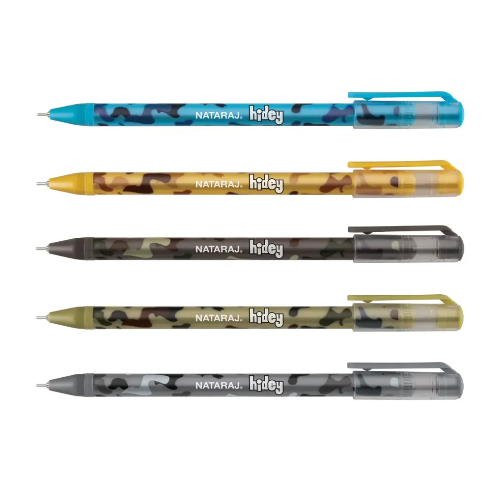 Nataraj-Hidey-Camouflage-Pen-Long-Writing-Smudge-Resistant-Fine-Tip-5-Pcs (3).webp