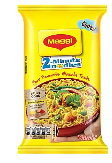 Maggi 2 Minute Masala Noodles, Quick, Flavorful & Iron-Enriched Instant Meal, 6 x 32 g Multipack