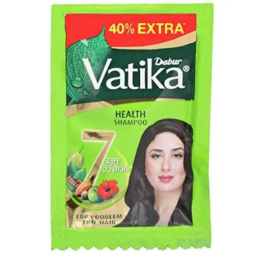 Vatika Naturals Spanish Garlic Shampoo, 6.24ml Sachet (16 Pieces)