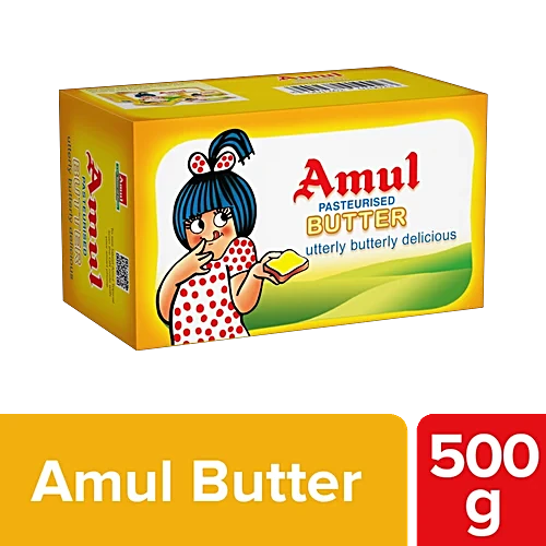 Amul Salted Butter 500g – Creamy & Delicious Dairy Goodness