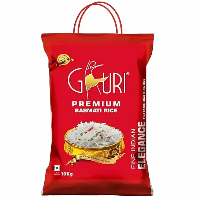 Gauri Premium Basmati Rice - Full Grain, Unpolished (10kg)