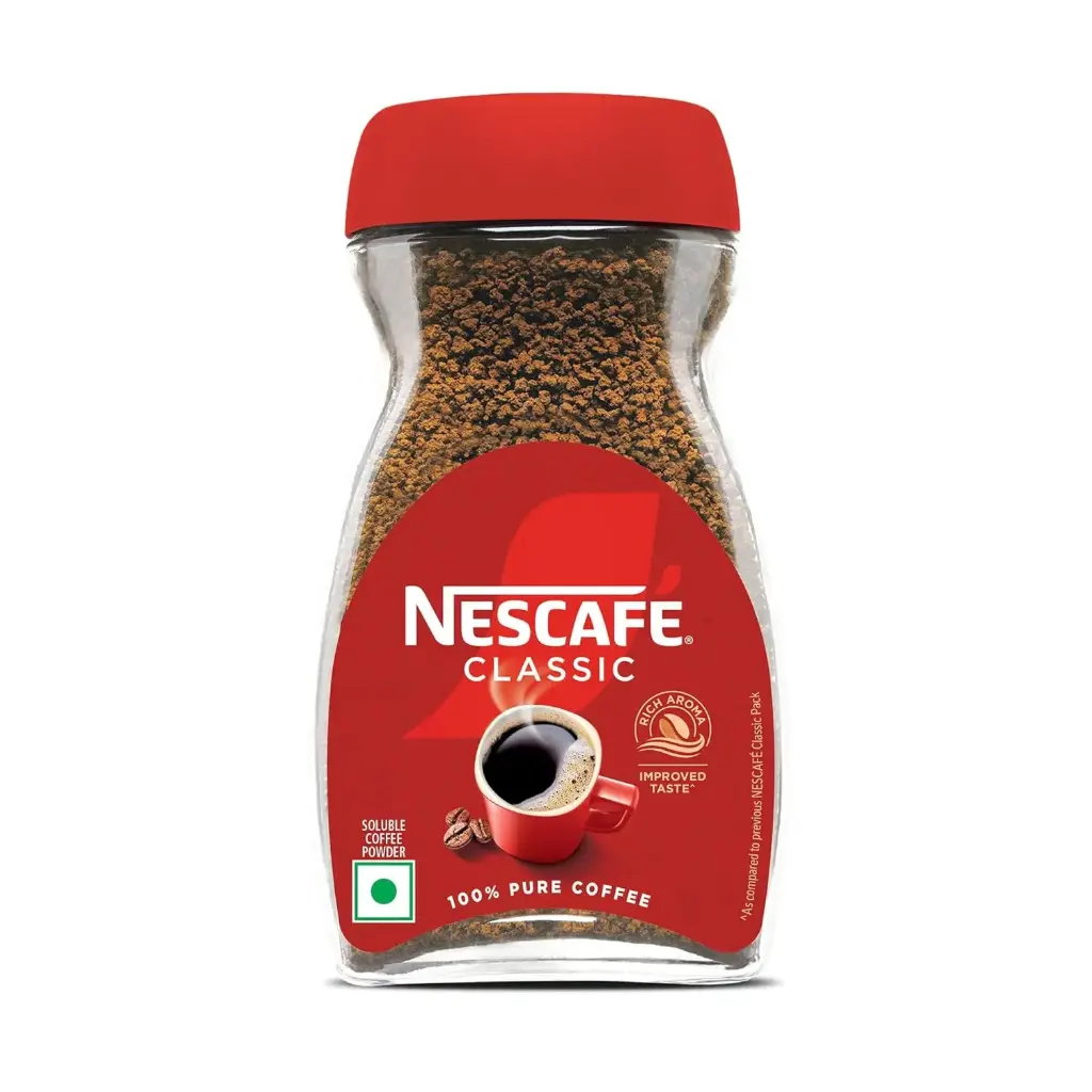 Nescafe Classic Instant Coffee Jar – 100% Pure, Rich & Aromatic (100g)