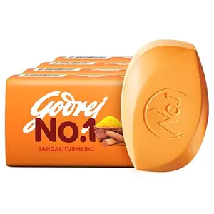 Godrej No.1 Bathing Soap  (100g-Pack of 5, Sandal & Turmeric)