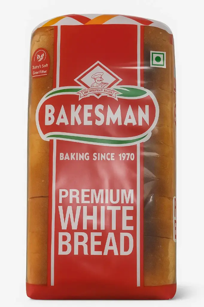 Bakesman Premium White Bread – Soft & Fresh (600g)