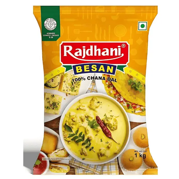 Rajdhani Besan – Premium Gram Flour for Authentic Indian Cooking (1kg)