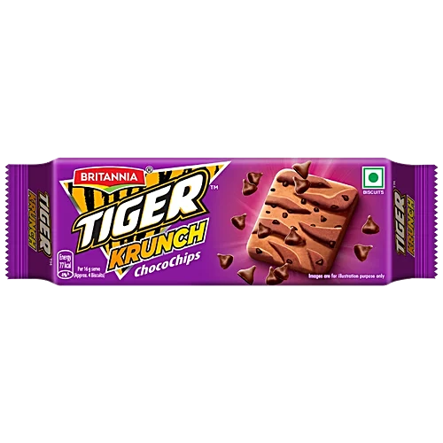 Britannia Tiger Krunch Chocochips Biscuits (60g)