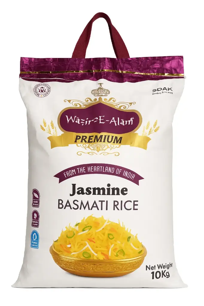 Jasmine Basmati Rice – Premium Aroma & Fluffy Texture (10kg)
