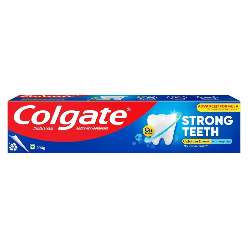 Colgate Strong Teeth Toothpaste – 2X Stronger Teeth with Amino Shakti (200g)