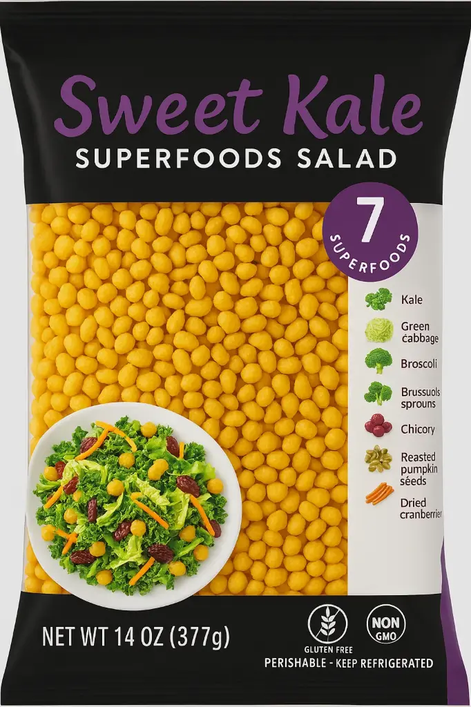 Sweet Kale Pudina Boondi – 14 oz Minty Indian Snack in Repurposed Packaging 
