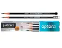 Apsara Platinum Extra Dark Pencils – Pack of 2 | Smooth & Bold Writing | Ideal for School & Office Use 