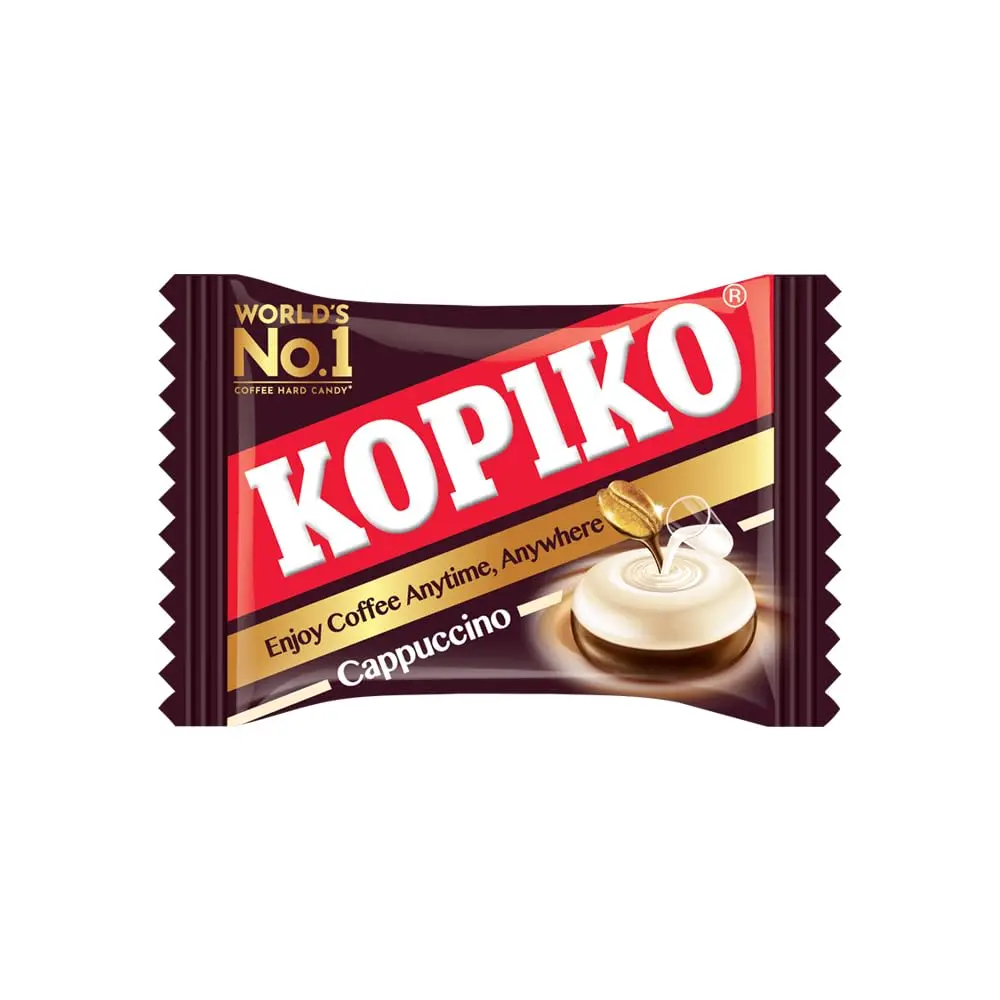 KOPIKO Cappuccino: Famous Coffee Hard Candy (12 Pieces)