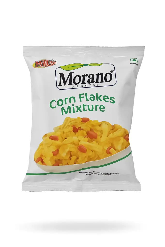 Morano Namkeen Corn Flakes Mixture – Spicy & Crispy Snack | With Peanuts & Masala (2 X 25g Pack)