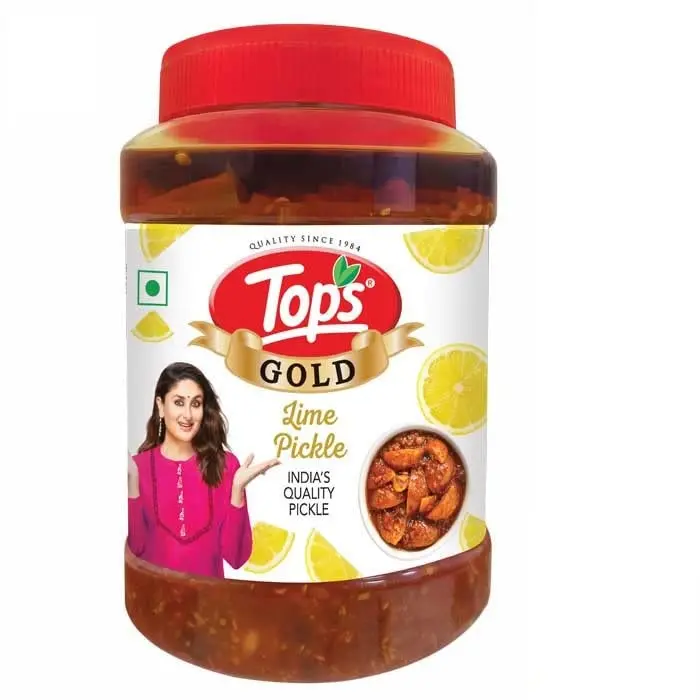 Tops Gold Mixed Pickle – 900g  Blend of 9 Farm-Fresh Vegetables in Mustard Oil  Spicy & Tangy Indian Condiment 