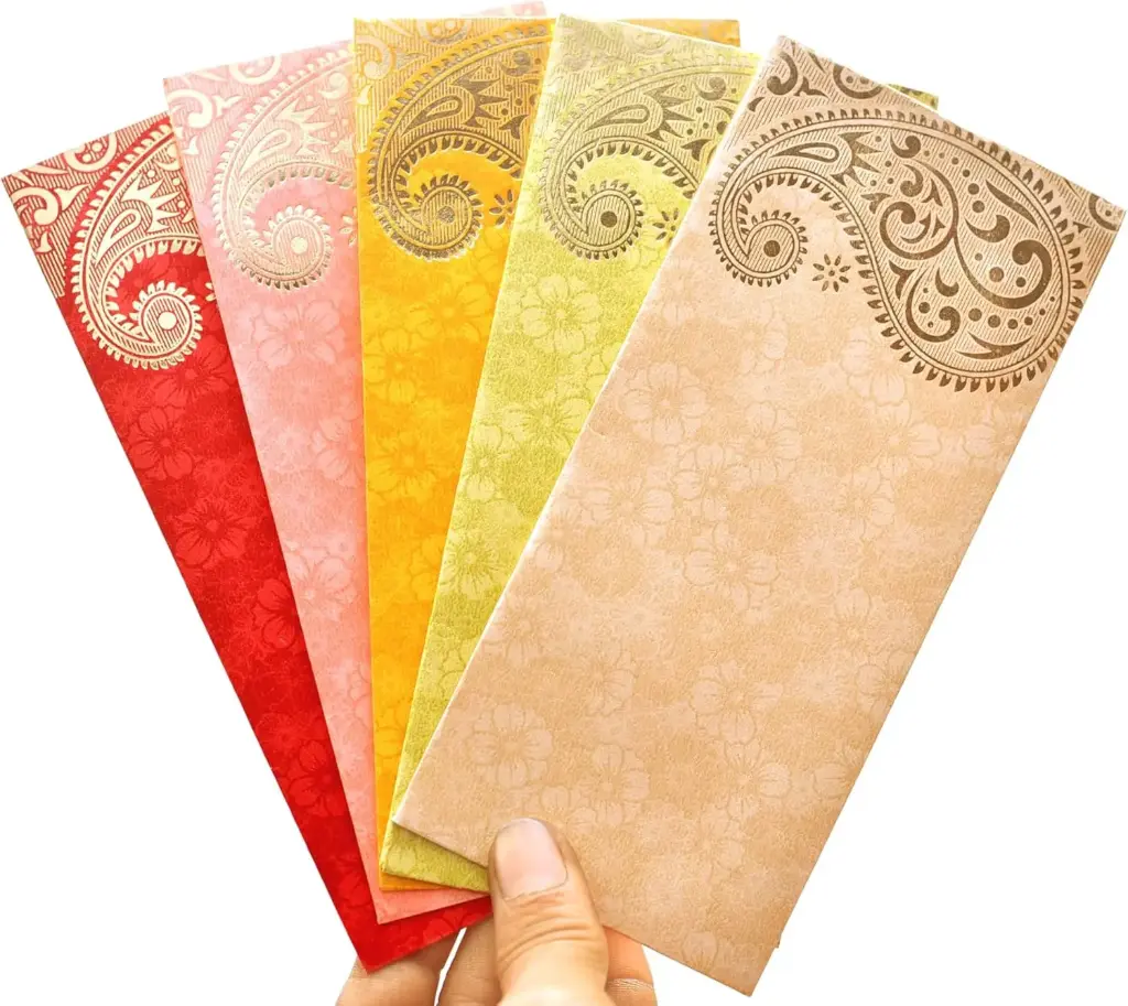 Designer Shagun Lifafa – Pack of 2 Elegant Cash Holder Envelopes for Weddings & Festive Gifting