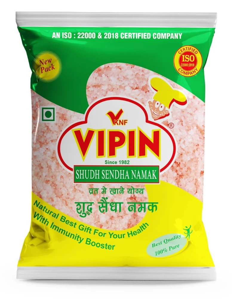 Vipin Gold Himalayan Rock Salt – Sendha Namak  100% Natural & Unrefined (1kg)