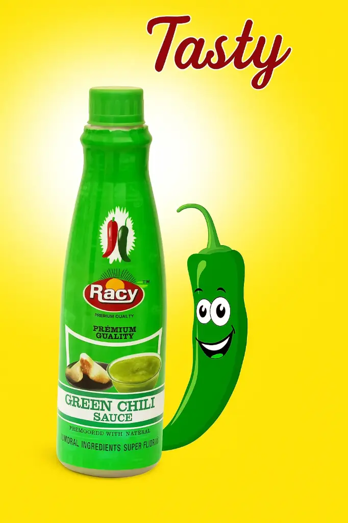 Green Chilli Sauce – 600g  Spicy & Tangy  Perfect for Momos, Noodles, Fried Rice & Dips 