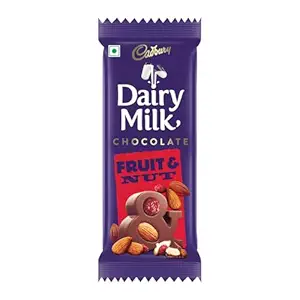 Cadbury Dairy Milk Fruit & Nut Chocolate Bar – 75g  Rich Milk Chocolate with Crunchy Almonds & Juicy Raisins  Premium Indulgence & Gifting Delight 