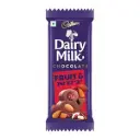 Cadbury Dairy Milk Fruit & Nut Chocolate Bar – 75g  Rich Milk Chocolate with Crunchy Almonds & Juicy Raisins  Premium Indulgence & Gifting Delight 