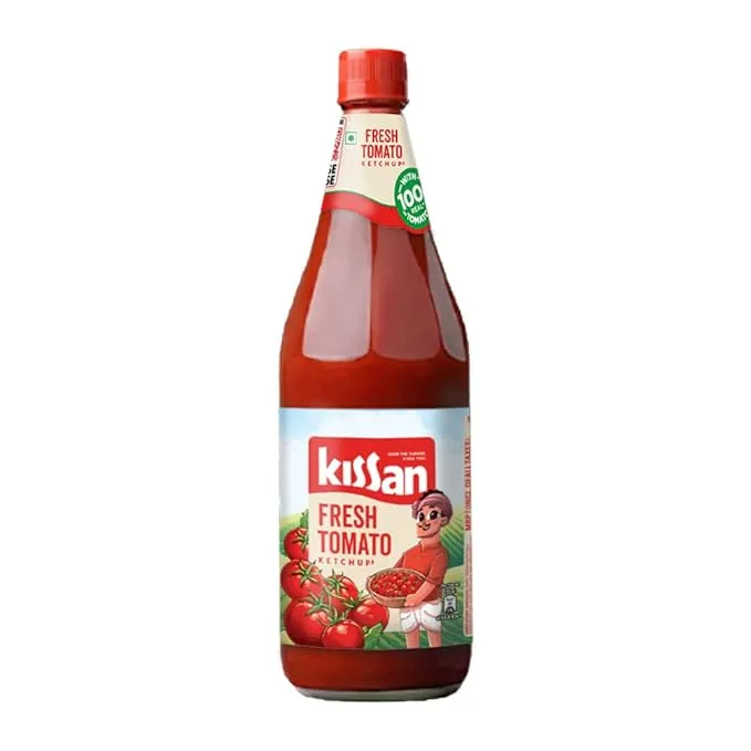 Kissan Tomato Ketchup – Sweet & Tangy, Made with 100% Real Tomatoes (1kg)