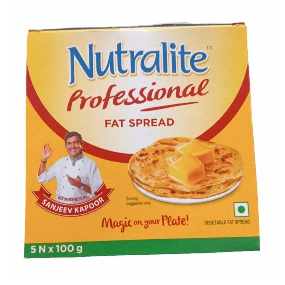 Nutralite Professional Fat Spread Butter – 500g  Pack of 5 (100g each) 