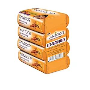Santoor Bathing Soap – 125 g Each (Pack of 4)