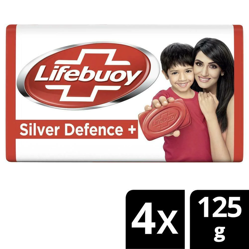 Lifebuoy Soap (Pack of 4) Trusted Germ Protection for Your Family (48g)
