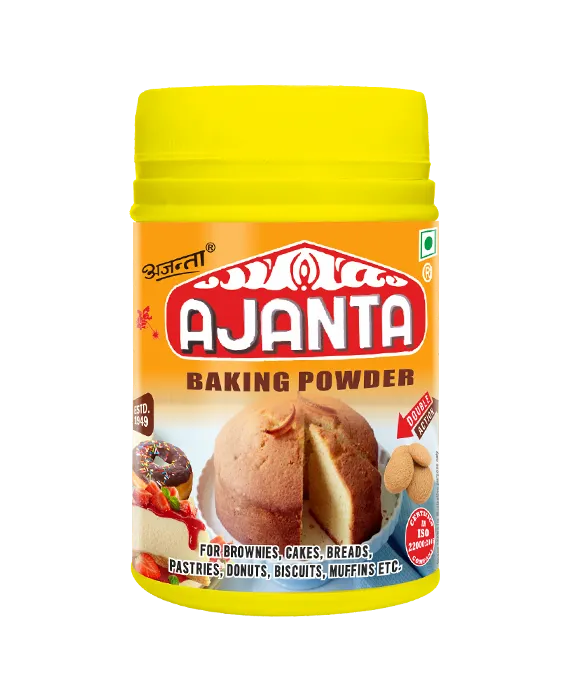 AJANTA Double Action Baking Powder – Premium Leavening Agent for Soft & Fluffy Baking, 100g Pack