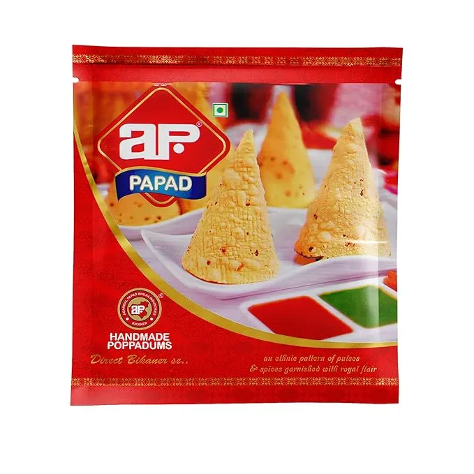 AP Papad – Premium Quality Traditional Indian Papad for Crispy Snacks & Meals (200g)