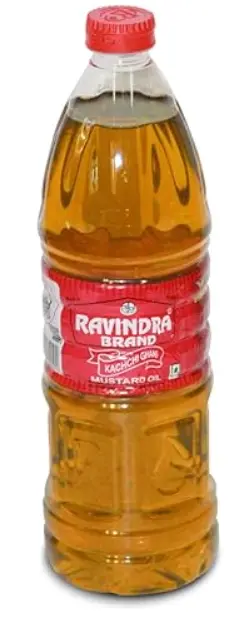 Ravindra Brand Kachchi Ghani Mustard Oil (1L)