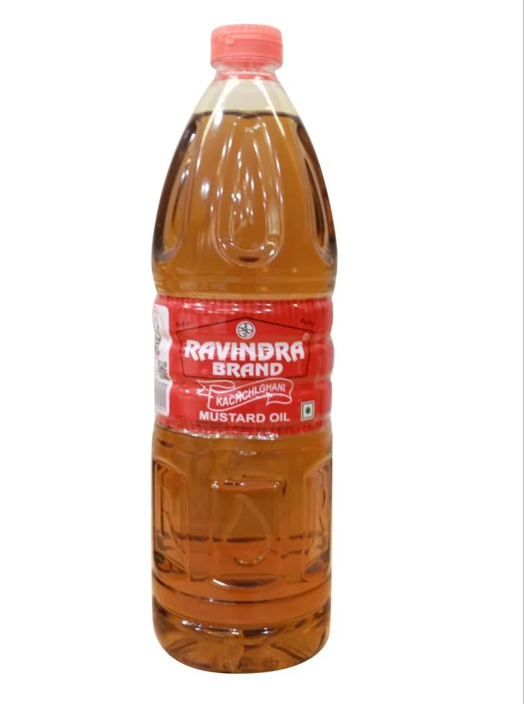 Ravindra Brand Kachchi Ghani Mustard Oil (1L)