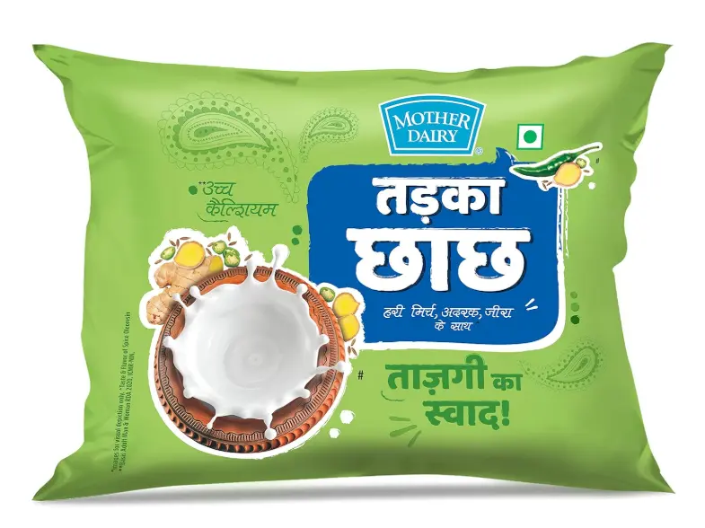 Mother Dairy Probiotic Tadka Chach Pouch (270ml)