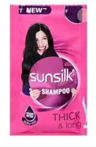 Sunsilk Stunning Black Shine Shampoo, 5.5ml Sachet (16 Pieces)