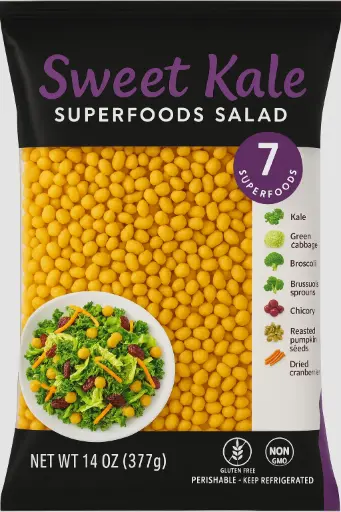 Sweet Kale Pudina Boondi – 14 oz Minty Indian Snack in Repurposed Packaging 