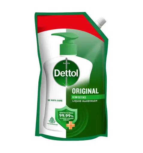Dettol Original Liquid Handwash Refill -Germ Defence Formula with Mild Pine Fragrance (650ml)