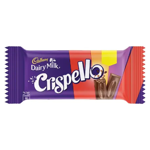 Cadbury Dairy Milk Crispello – 35g  Light & Crispy Wafer Shells Filled with Smooth Chocolate Cream  Portion-Controlled Indulgence 